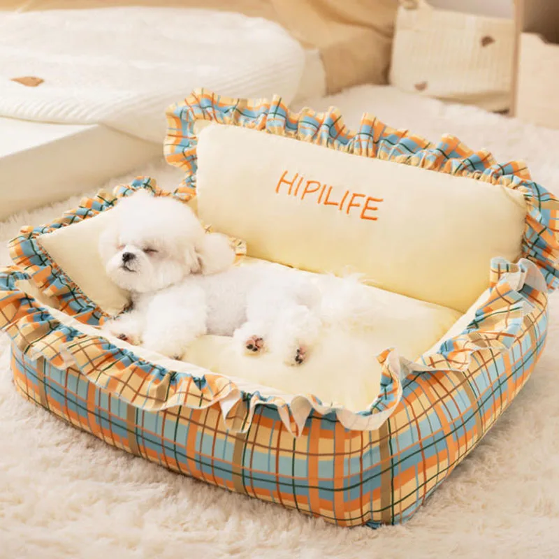 Estera para dormir para cachorros de otoño e invierno, sofá pequeño de temporada para mascotas, cama para perros, estera para perros, nido para gatos, nido para mascotas