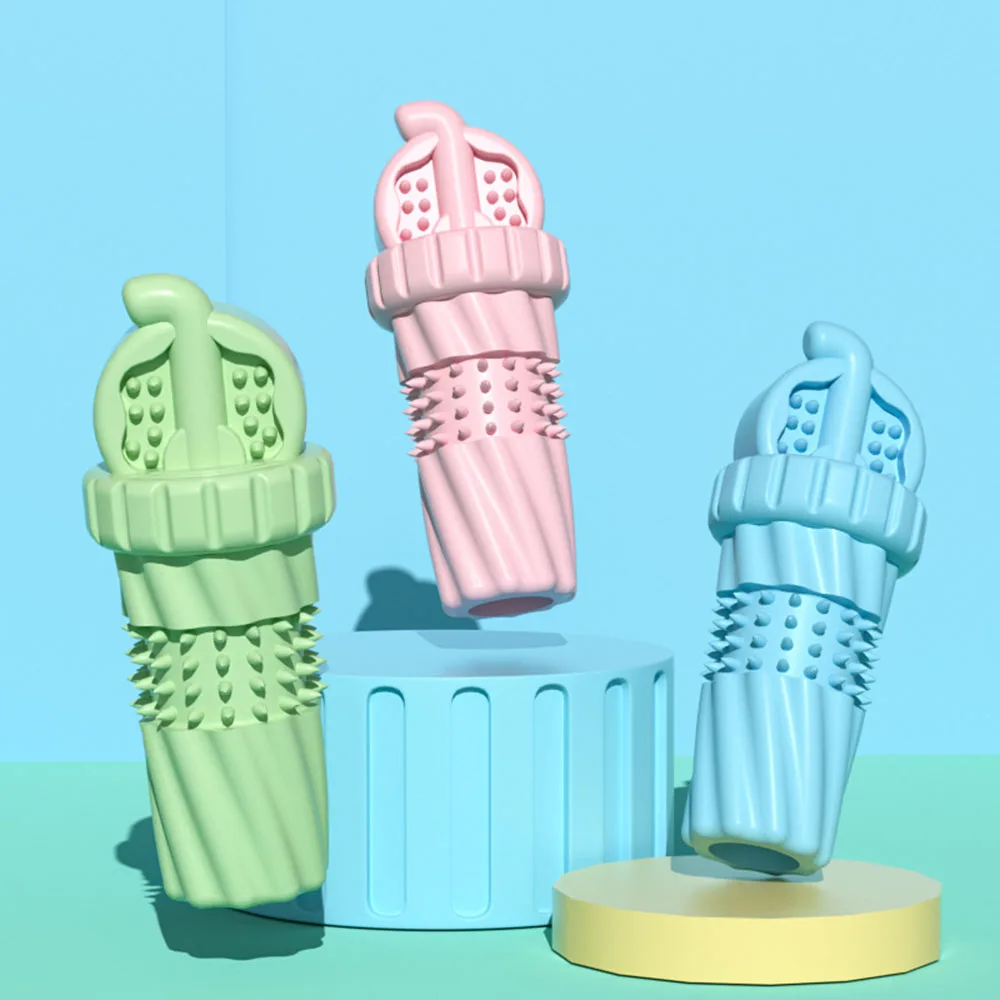 Juguete para perros con taza de coque para mascotas, juguete molar para masticar resistente a mordeduras para cachorros, perros pequeños y medianos, dentición duradera - imagen 2