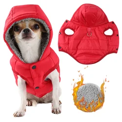 Chaqueta de lana con capucha impermeable para perros y gatos – Invierno