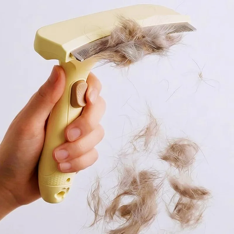 Cepillo automático con botón para perros y gatos - imagen 4