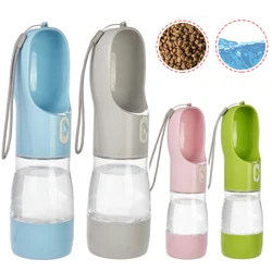 Botella 2 en 1 para perros y gatos - dispensador portatil para beber