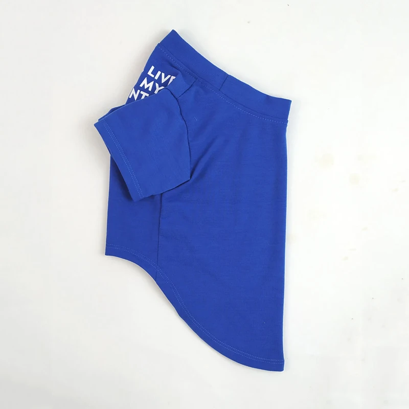 Camisetas con estampado de letras para perros pequeños y medianos, ropa transpirable de algodón para mascotas, camisa para cachorros, ropa para perros de primavera y verano - imagen 5