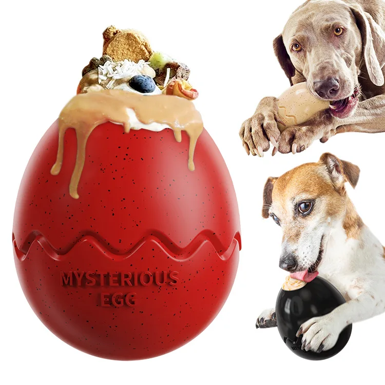 Huevo dinosaurio dispensador de golosinas para perro – Comida lenta - imagen 2