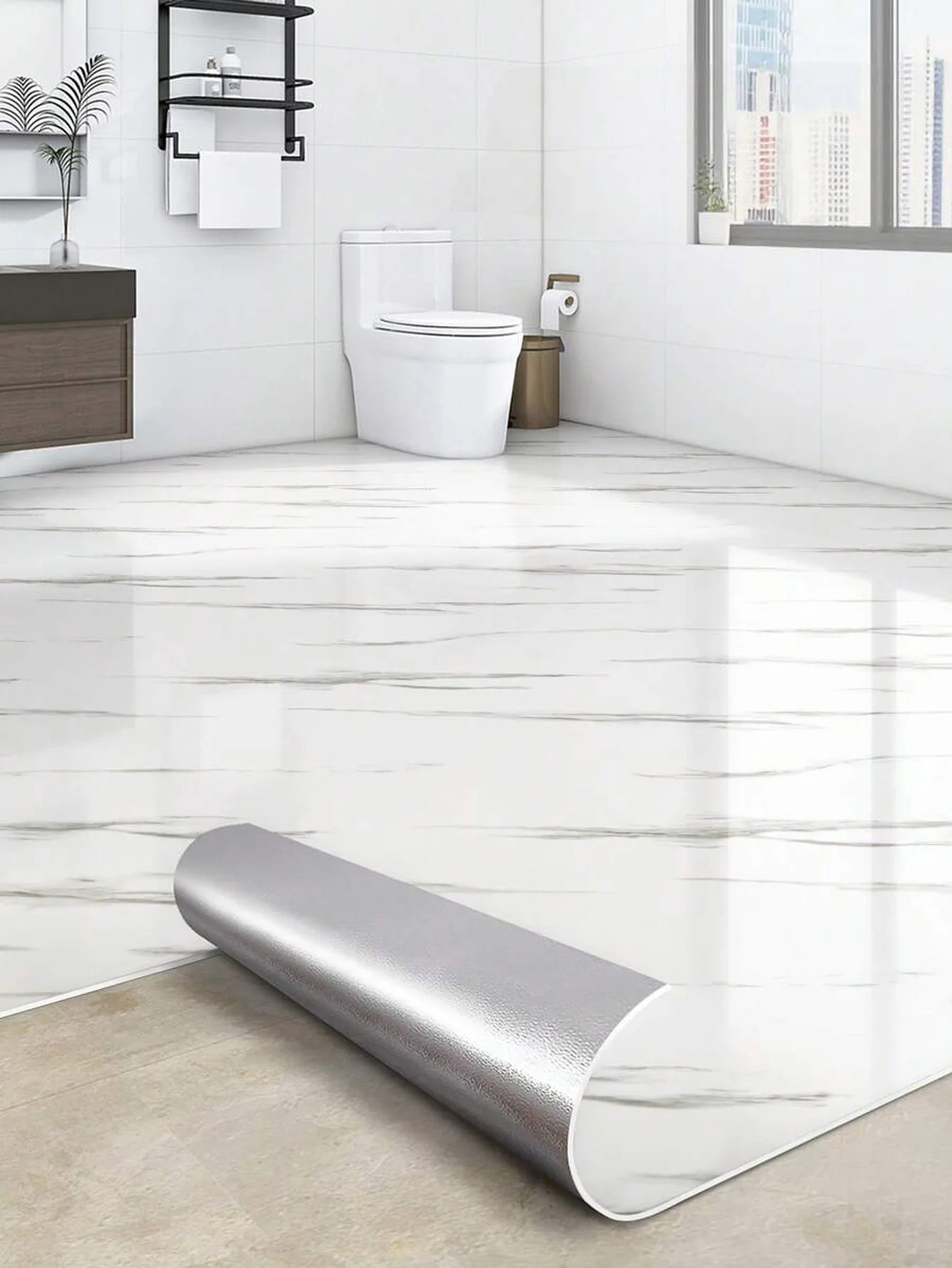 Pegatinas de azulejos de pared de mármol de imitación, pegatinas decorativas de 11,8X11,8 pulgadas, resistentes al aceite, resistentes al agua, resistentes al desgaste, para dormitorio, oficina, cocina, pegatinas autoadhesivas para el suelo