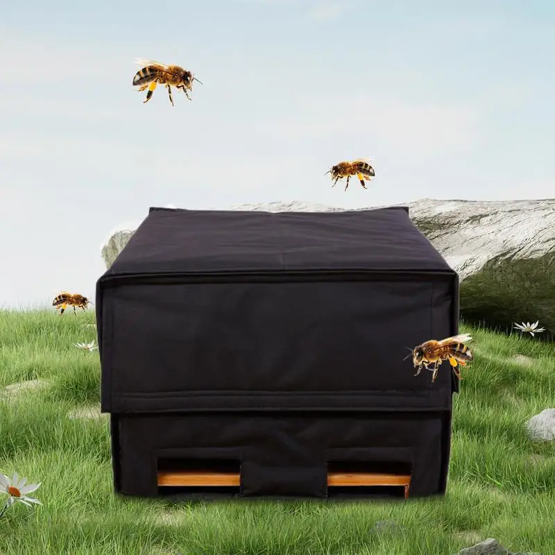 Abeja acogedora colmena de invierno envuelve colmena duradera cubierta térmica colmena de invierno caja aislamiento cubierta protegida - imagen 5