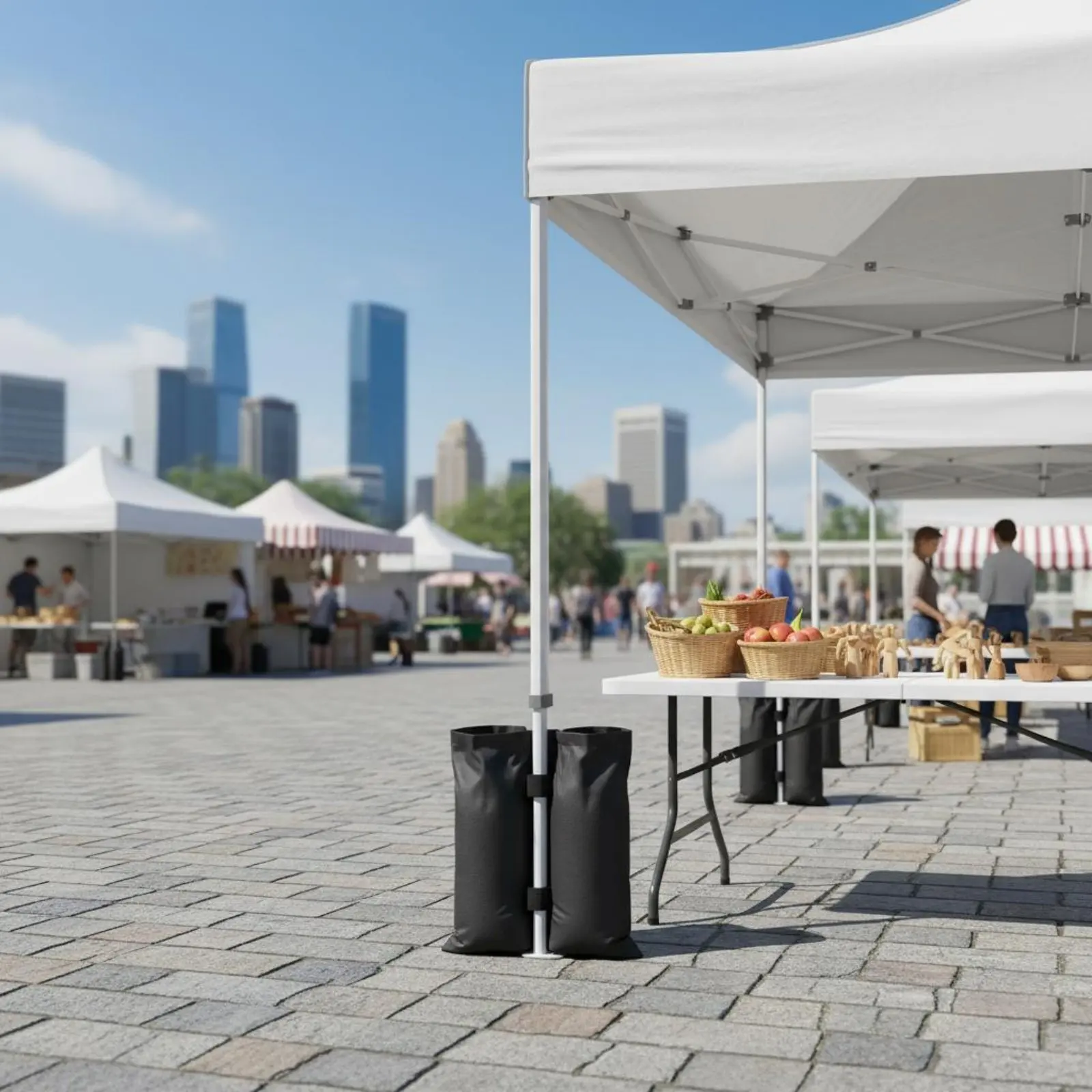 Bolsa de lastre para sombrilla, gazebo y tienda – Antiviento - imagen 3