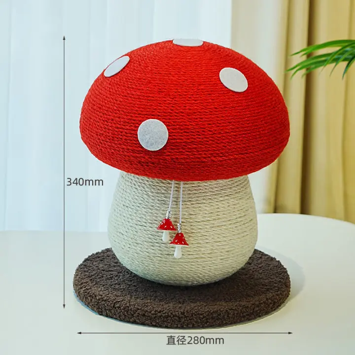 Rascador pequeño con bola de sisal para gatos - Resistente y sin residuos - imagen 5