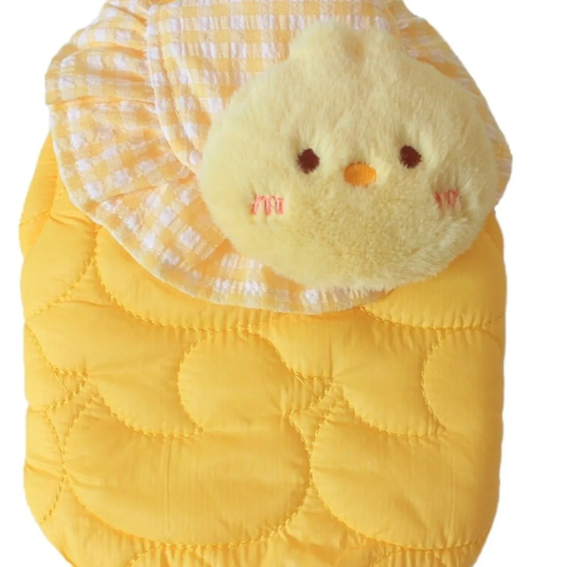 Ropa de pato de encaje a cuadros para mascotas, ropa para perros de otoño e invierno, oso de peluche, chaleco cálido para gatos, ropa para perros pequeños, ropa para cachorros - imagen 5