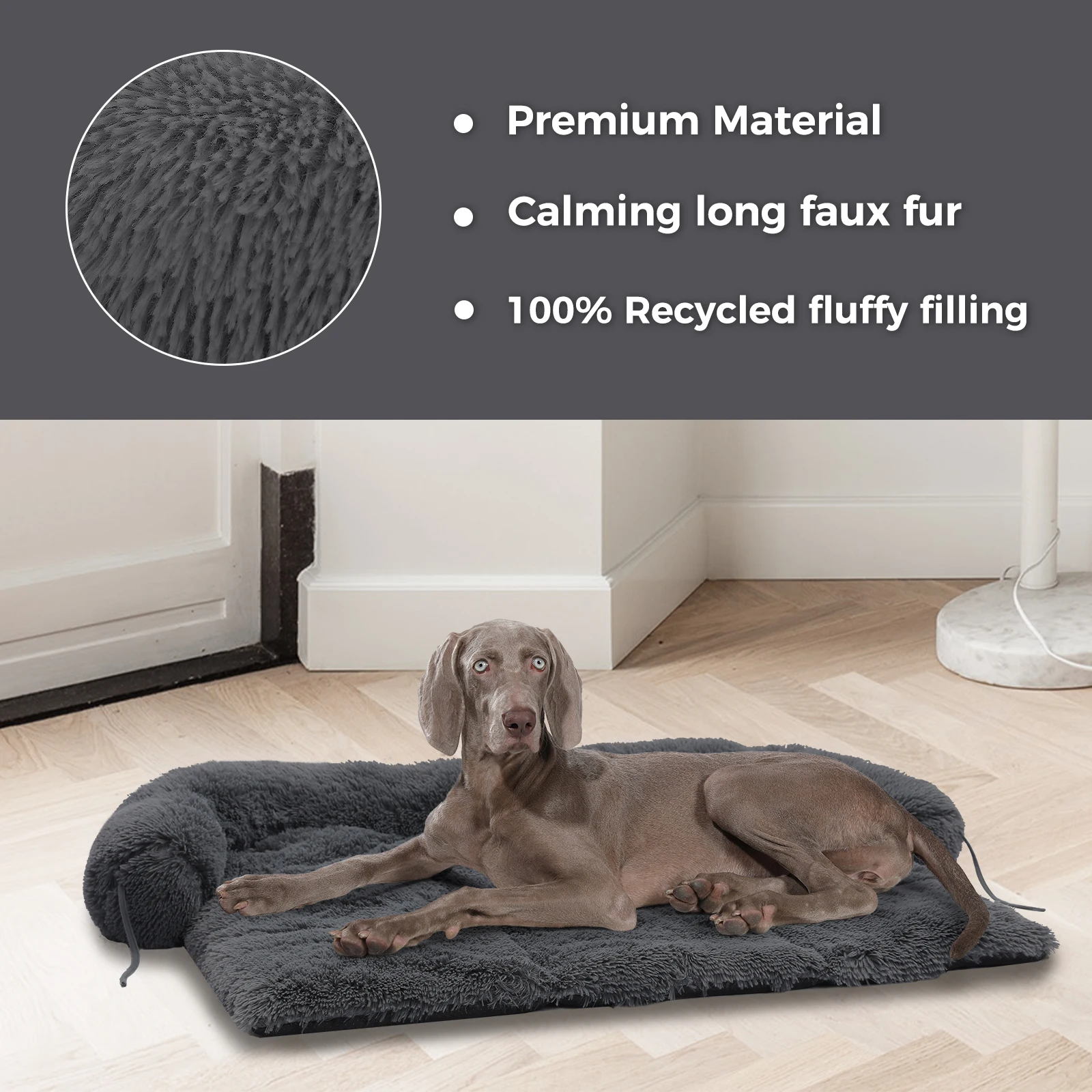 Fluffy Dog Bed Mat Dog Cat Sofa Winter Warm Pet Blanket Sleeping Bed for Dog Portable Dog House Washable Pet Kennel Puppy Pad - imagen 5