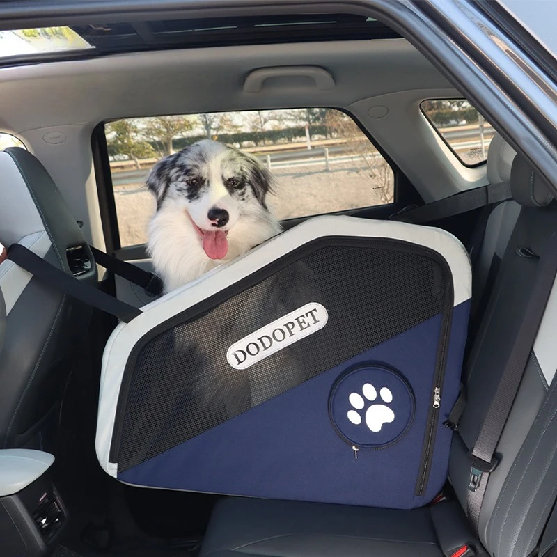 Transportadores para mascotas, jaula para coche, portátil, transpirable, para salir de perros, perrera plegable de viaje, suministros para mascotas, jaulas, accesorios, transporte Perro - imagen 2