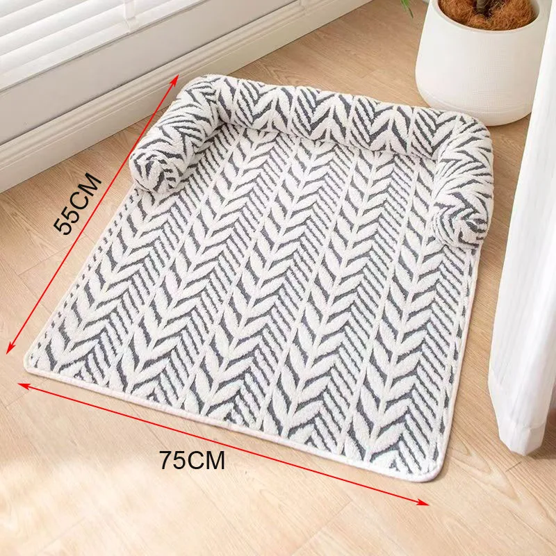 Colchoneta gruesa de felpa para gatos y perros, todo el año