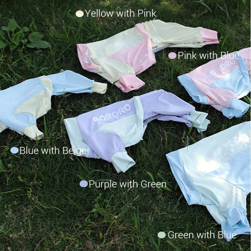 Ropa refrescante para perros, ropa con protección UV para perros pequeños, camiseta elástica, mono suave a prueba de polvo para cachorros, primavera y verano - imagen 5