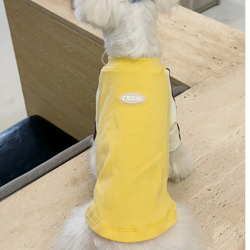 Ropa de verano para perros sin sombrero, camiseta informal versátil para perros, adecuada para perros pequeños y medianos, Chihuahua, Bulldog Francés, camisa para mascotas - imagen 4