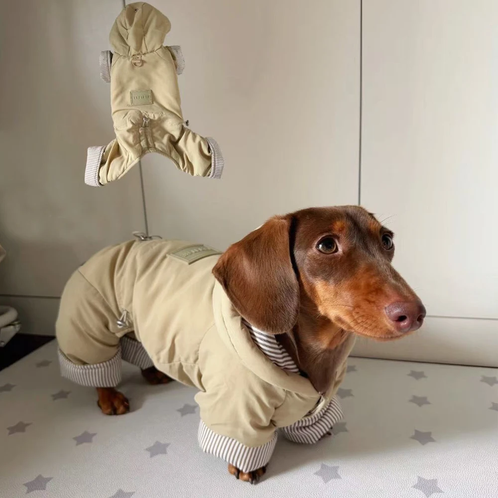 Abrigo de plumón para perro Dachshund – Chaqueta cálida invierno