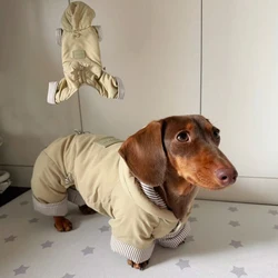 Abrigo de plumón para perro Dachshund – Chaqueta cálida invierno
