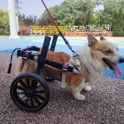 Silla de ruedas especial para perros mayores y Corgi con parálisis