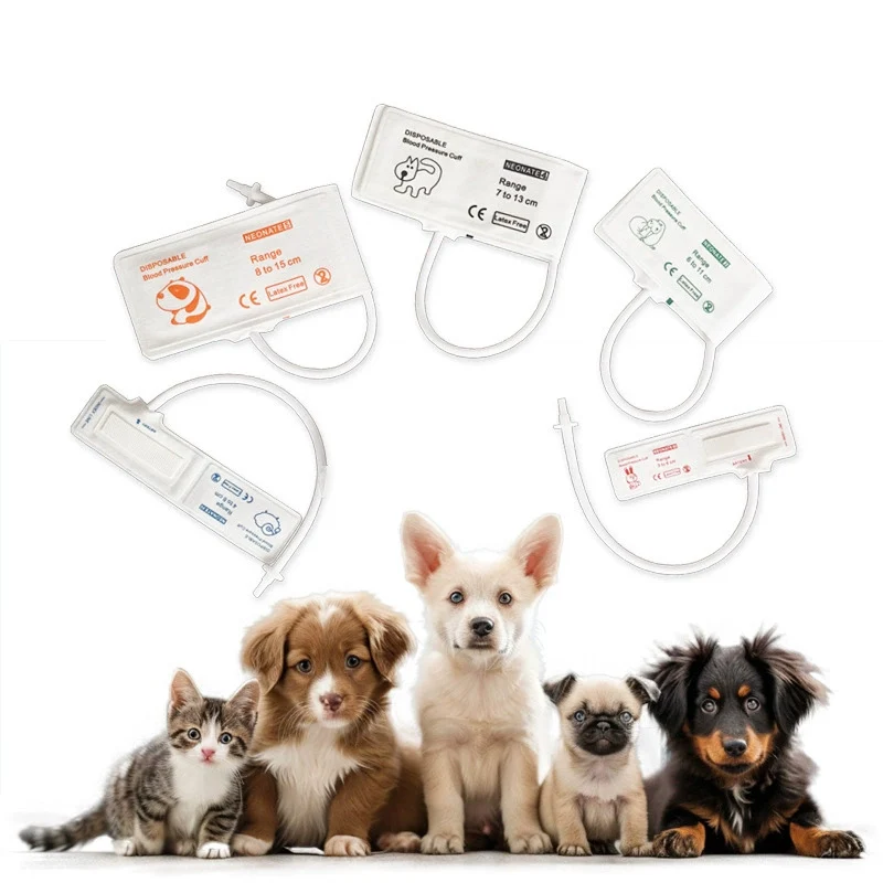 Esfigmomanómetro veterinario desechable para gatos y perros