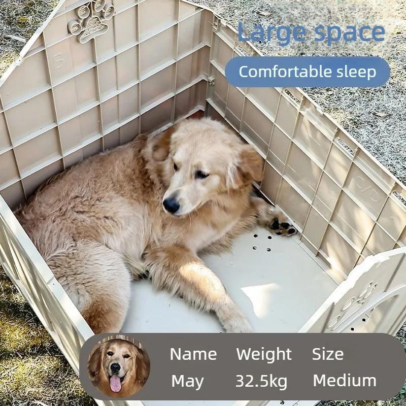 Caseta ventilada para perros impermeable resistente interior y exterior - imagen 4
