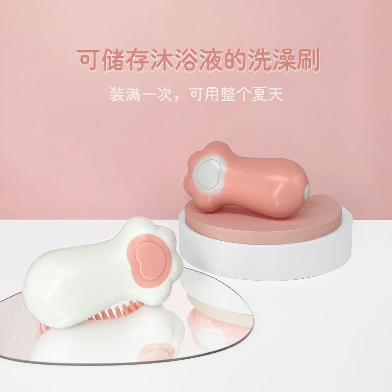 Peine de masaje con pulverizador para perros y gatos, para eliminar el vello flotante, no daña la piel, baño, afeitadora 2 en 1, suministros de aseo para mascotas - imagen 2