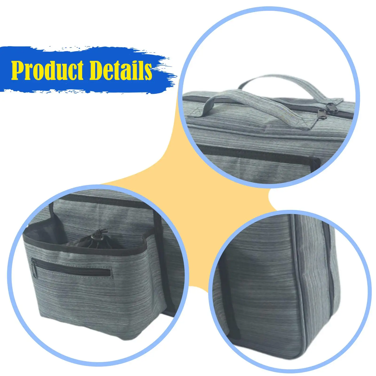 Portavasos de viaje para equipaje, bolsa de lona de viaje, portabebés para maleta, accesorio de viaje para aperitivos - imagen 5