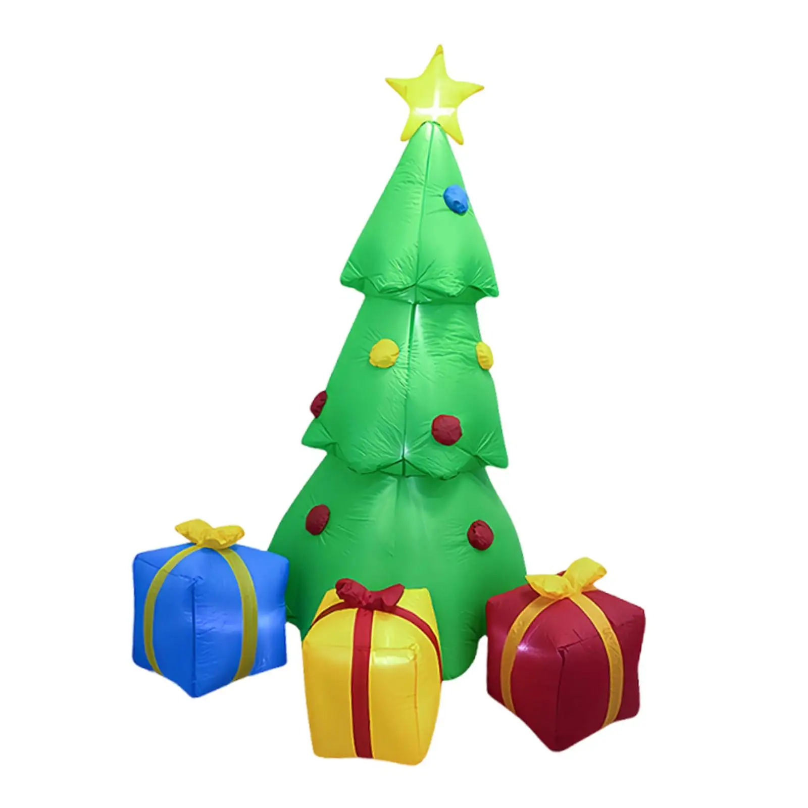 7 ft Christmas Tree Inflatable Decor with Light Lightweight Props Cute Giant