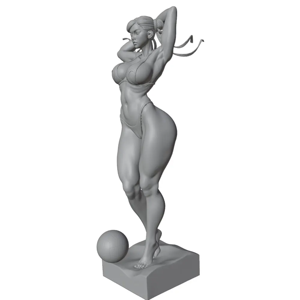 Figuras de resina 1/24 para coleccionismo – Modelo femenino sin montar - imagen 3