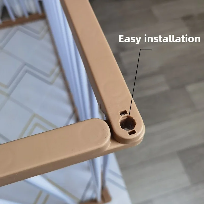 Barrera de valla para perros de 68CM de alto, vallas de peluche para caniche DIY para interiores, jaula para conejos engrosada libremente combinada, barandillas empalmadas para mascotas - imagen 4