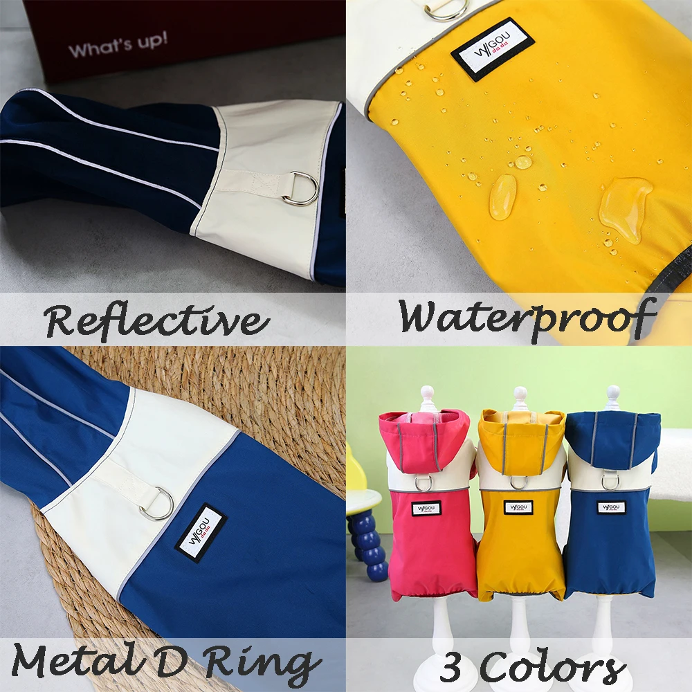 Mono impermeable para perros con gorros, chubasquero para perros de cuatro patas, ropa para cachorros pequeños, chubasquero reflectante para Chihuahua, disfraz para mascotas - imagen 2