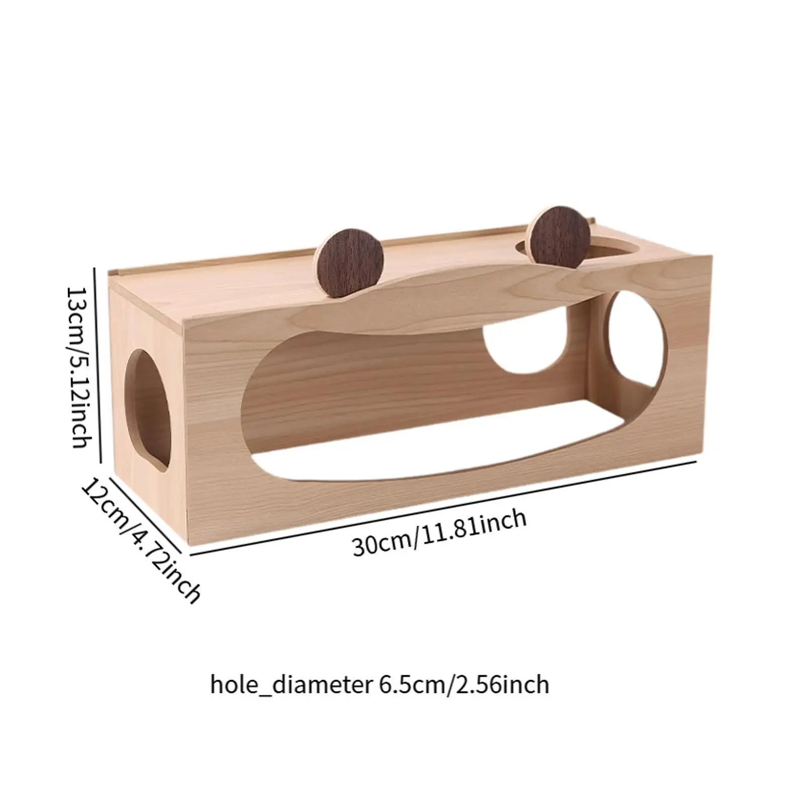 Hamster Wood House Hamster Hideout Hideaway Exploration Toy Cage Accessories for Chinchilla Gerbils Hamsters Small Pet