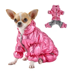 Abrigo impermeable de invierno para Pug y perros pequeños