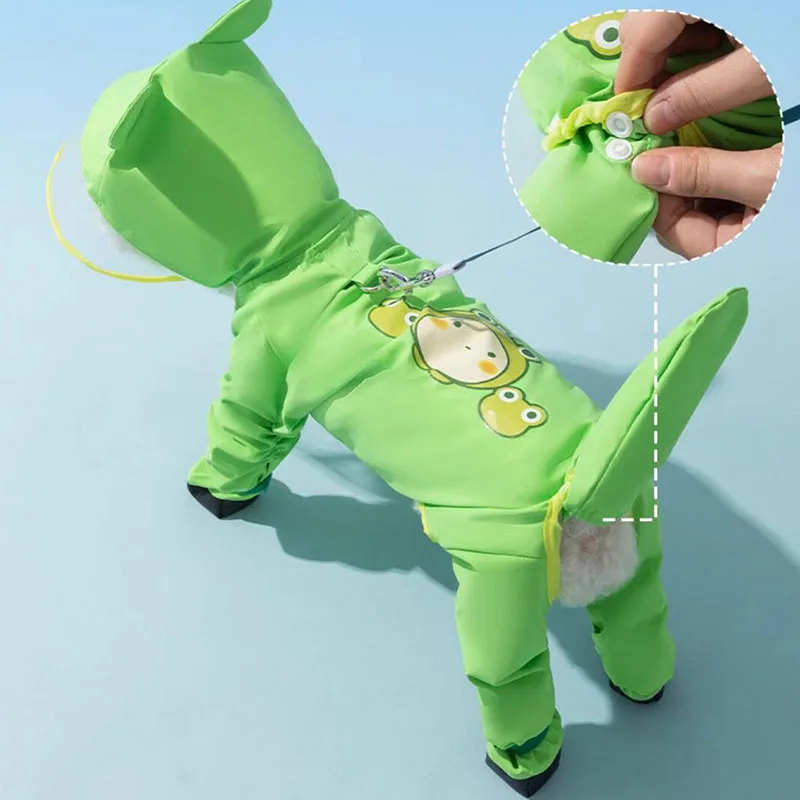 Chubasquero para exteriores para perros pequeños, impermeable en los cuatro pies, accesorios para mascotas, perros pequeños y medianos - imagen 5