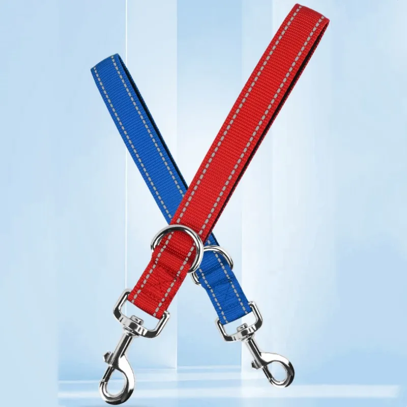 Correa para perro, correa corta para perros, correas reflectantes de 30 Cm para cuerdas para caminar para perros, correa de cadena con mango cómodo, accesorios para mascotas - imagen 2