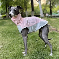 Ropa de verano para perra de mediana edad Chaleco rosa de secado rápido Cold Feeling para galgo italiano Camiseta fina transpirable para Whippet