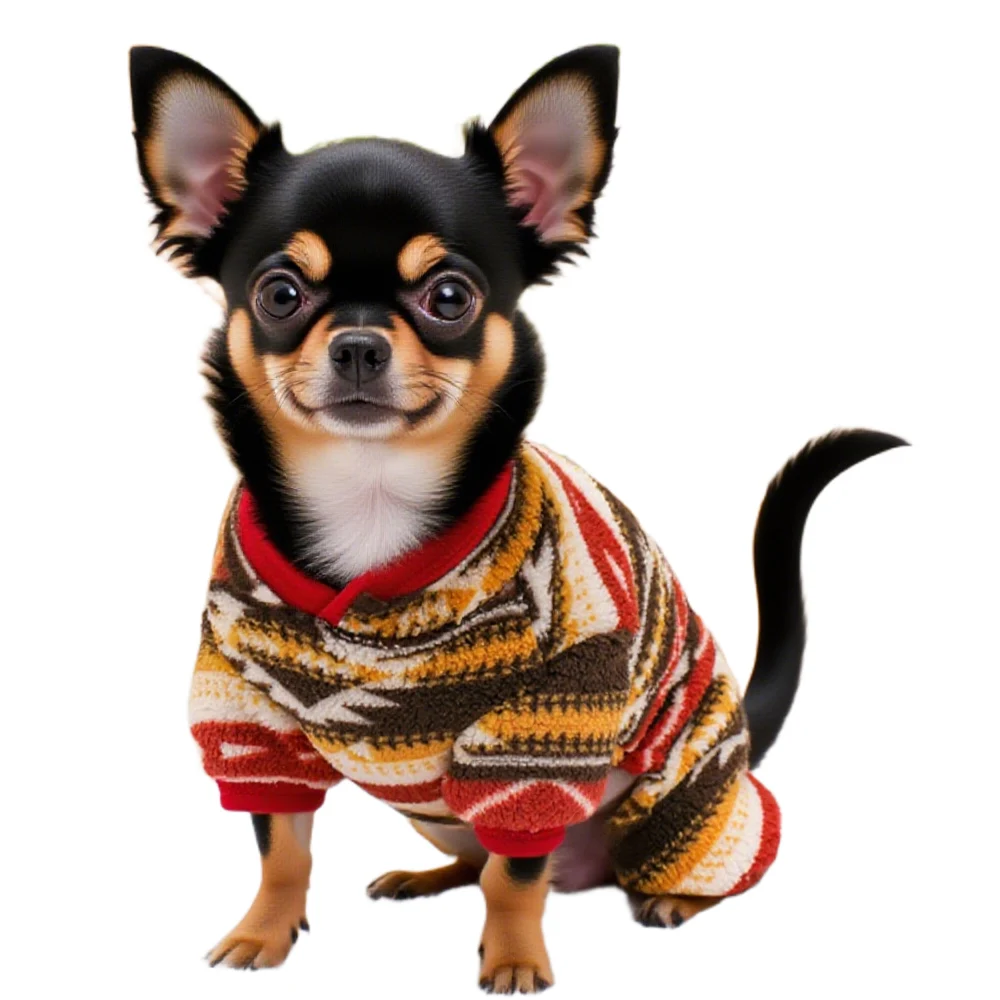 Traje navideño para perros, ropa navideña para mascotas para perros pequeños, niño y niña, pijama festivo con pies, mono para cachorros - imagen 4