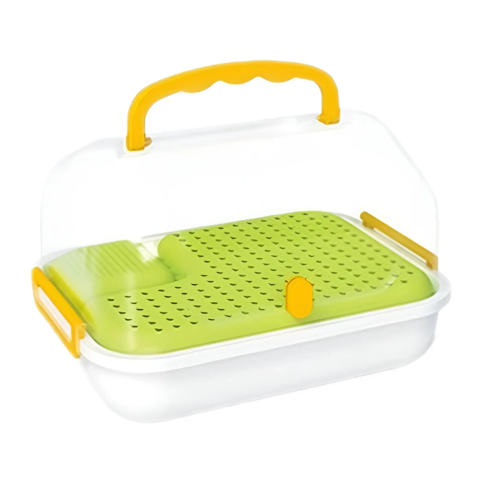 Turtle Tank Aquarium Pets Accessory with Lid Tortoises Case Reptile Carrier Box for Beetles Hermit Crabs Silkworms Crabs Snail