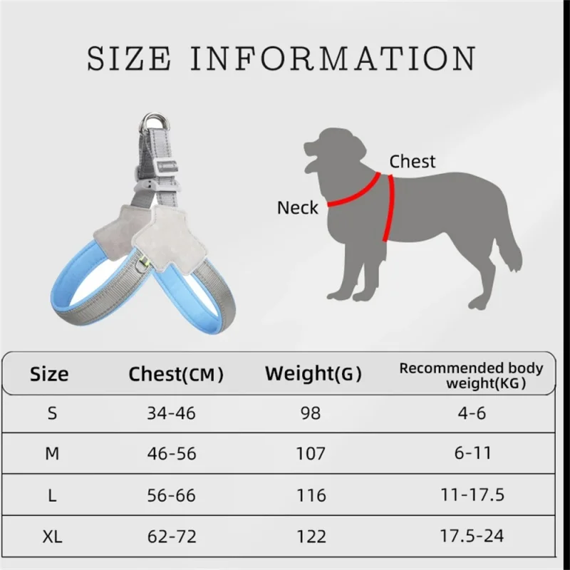 Arnés para perros pequeños y medianos, chaleco reflectante ajustable para mascotas, cinturón de seguridad, correa para el pecho para cachorros, accesorios de seguridad para caminar al aire libre - imagen 4