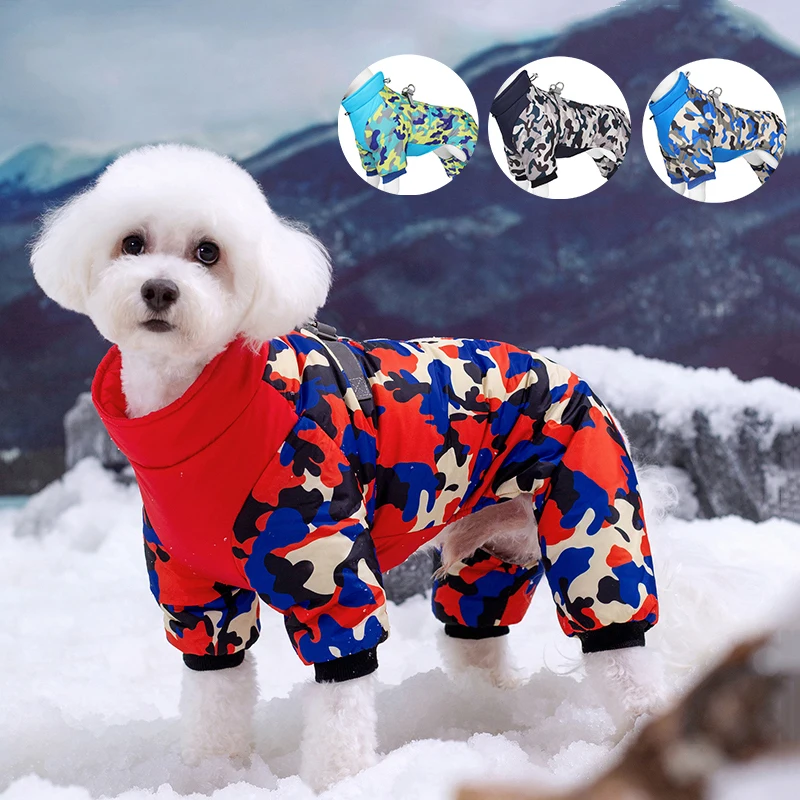 Chaqueta cálida de invierno para perro, mono impermeable para cachorro, ropa para Chihuahua, Bulldog Francés, Yorkie, abrigo, ropa para perros pequeños y medianos