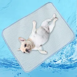 Alfombrilla refrescante para perros y gatos, cama suave de verano