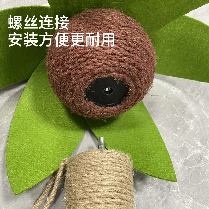 Tablero rascador de Sisal Popular para gatos, resistente al desgaste, sin migas, árbol de coco, marco de escalada para gatos, garras de molienda, juguetes para mascotas - imagen 4