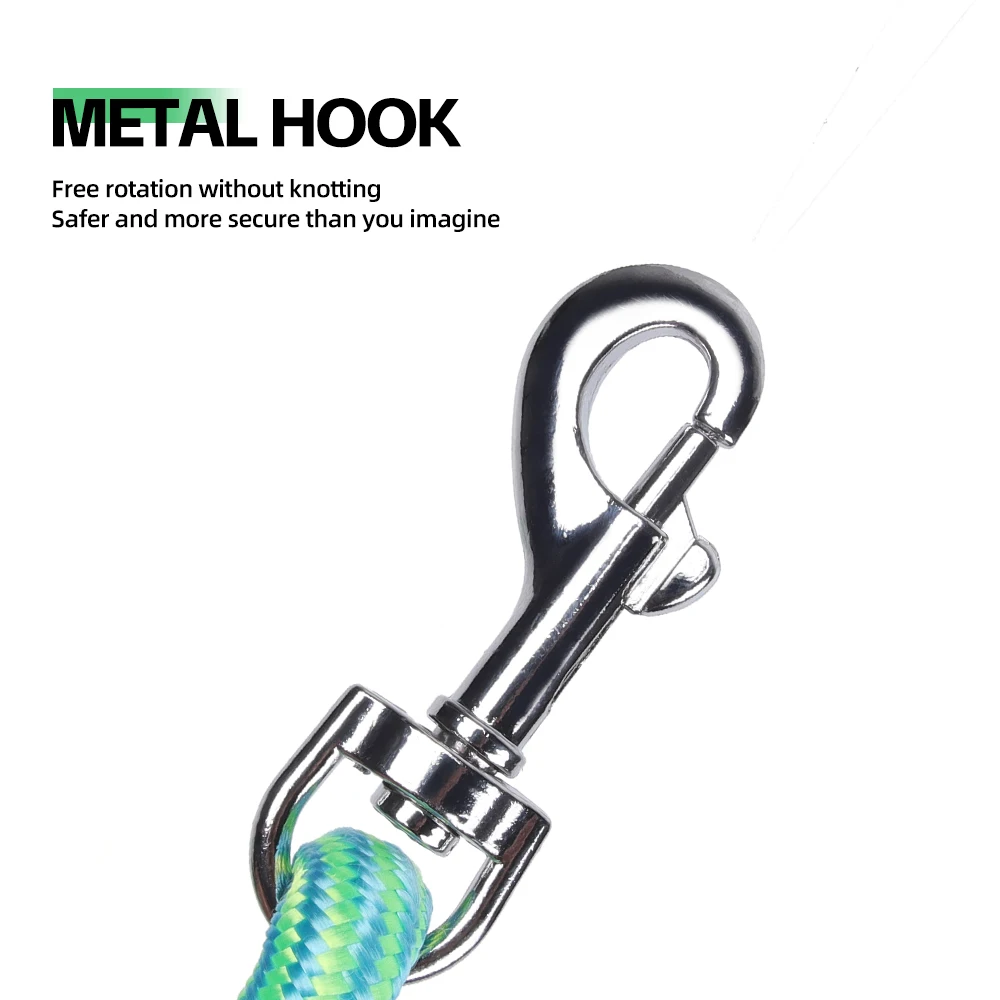 Correa de nailon sin tirones para perros pequeños y medianos, plomo reflectante antienredos para mascotas con mango cómodo, cuerda de entrenamiento para caminar - imagen 5