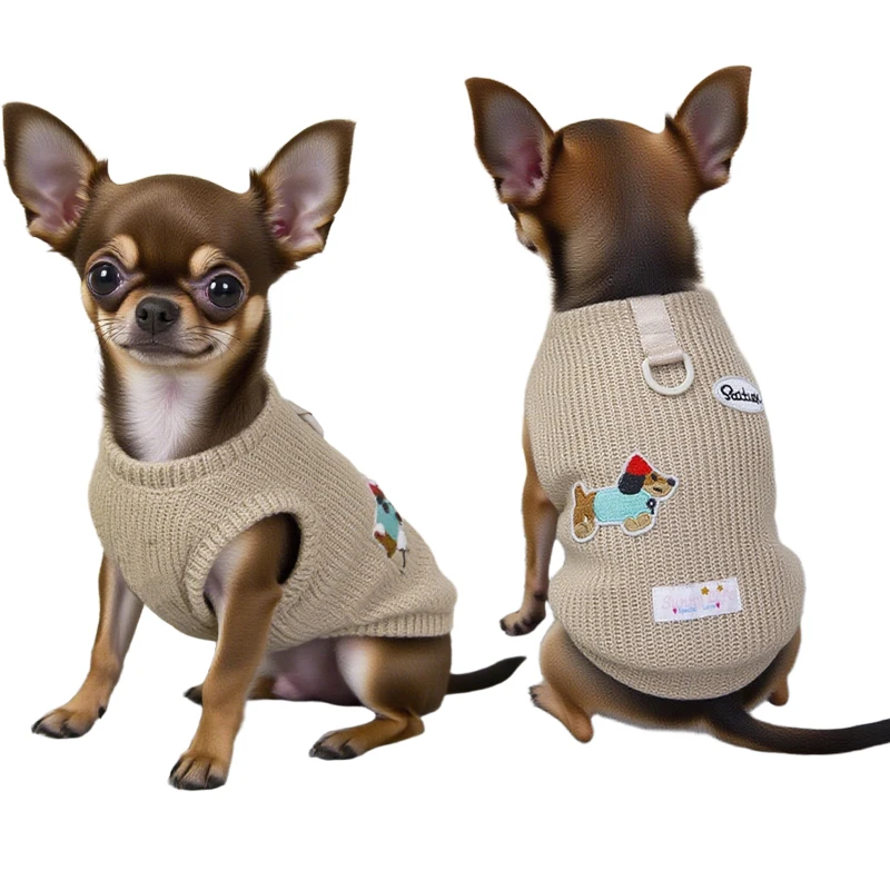 Suéter para perros pequeños, jersey de punto, ropa para mascotas, ropa de invierno para cachorros para Chihuahua Yorkie