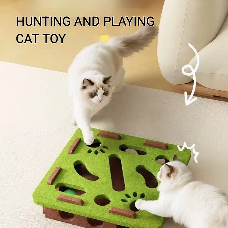 Rompecabezas para gatos: caja de juego con bolas extraíbles - imagen 2