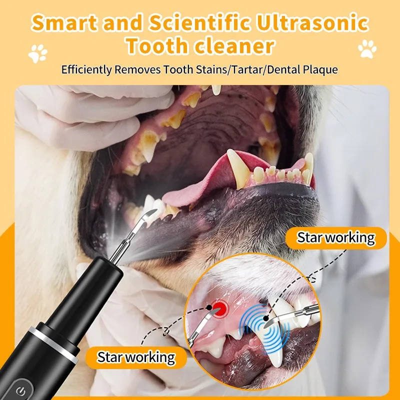 Limpiador dental ultrasónico para perros y gatos – Kit elimina sarro - imagen 2