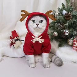 Suéter navideño con astas para perros y gatos – Ropa creativa