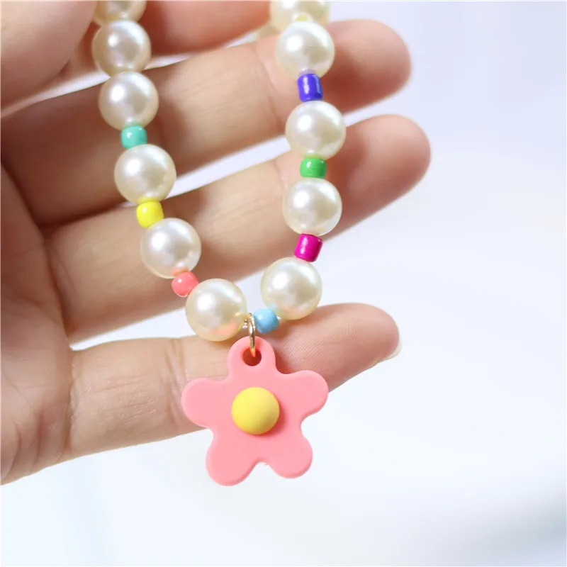 Nuevo Collar ajustable para gatos, Collar para mascotas, Estilo Princesa, colgante de perla para gatito, anillo para el cuello de flores, Collar para perro - imagen 4