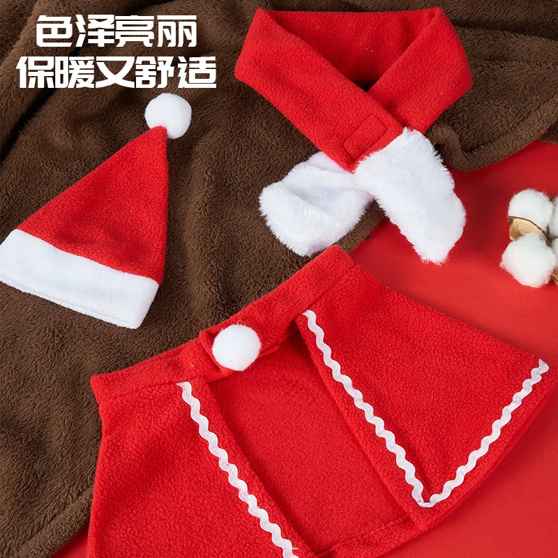 Nueva bufanda navideña para gatos, conjunto de tres piezas, bufanda decorativa, capa para mascotas, ropa, sombrero para gatos - imagen 4