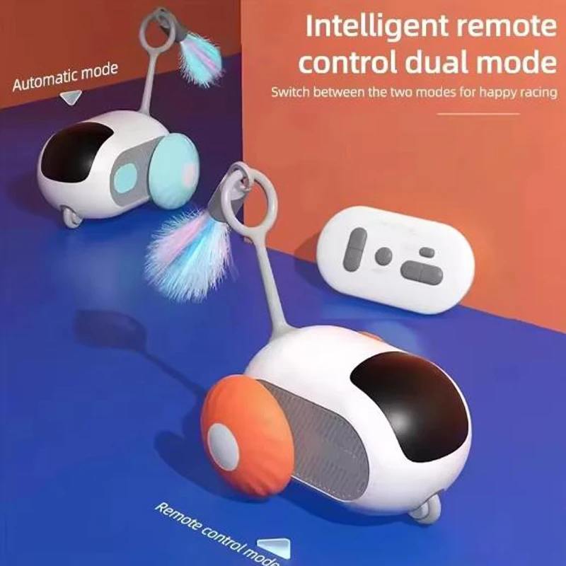 Coche emergente inteligente Pet Gravity; Pelota de juguete automática para gatos; Coche eléctrico con control remoto para mascotas; Coche eléctrico para gatos. - imagen 3