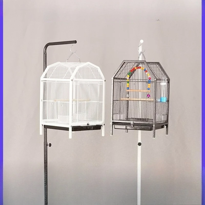 Jaula metálica portátil para pájaros y loros – Uso doméstico en viaje - imagen 3