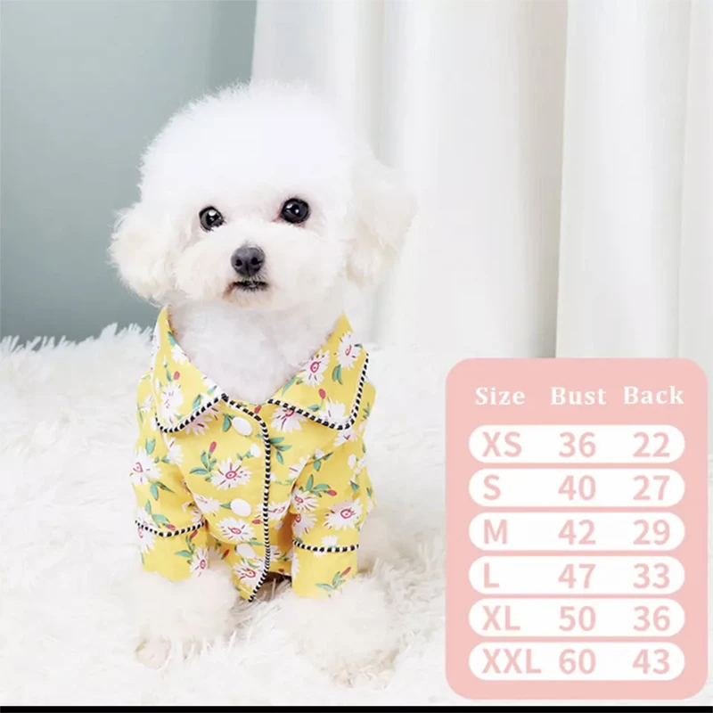 Pijamas bonitos para mascotas, ropa de dormir para perros y gatos pequeños, disfraz de invierno para perros, camisas para cachorros, camiseta para Chihuahua, peluche - imagen 2