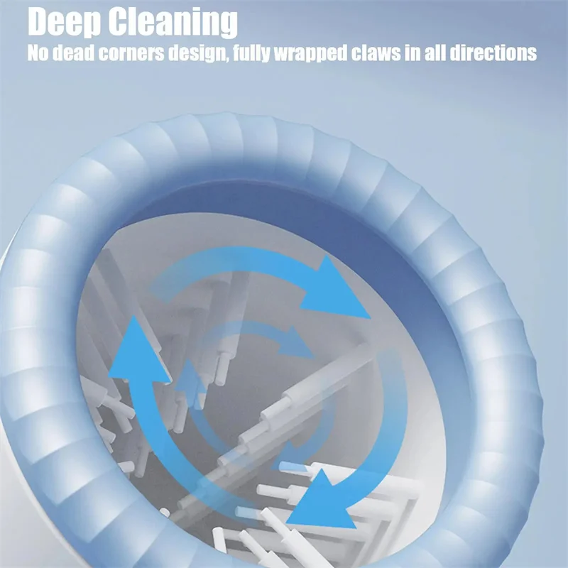 Máquina limpiadora de patas para mascotas automática, taza lavadora portátil para perros y gatos con cepillo de silicona suave, recargable por USB-C, resistente al agua - imagen 4